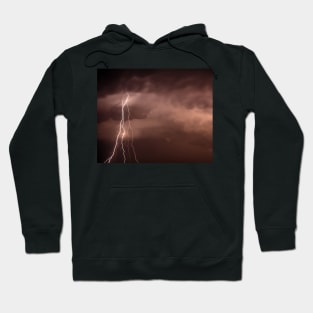 Cloudscape with thunder bolt Hoodie